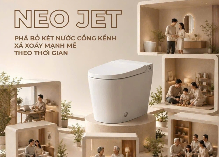 NEO JET BASIC – Bước tiến mới cho không gian phòng tắm hiện đại