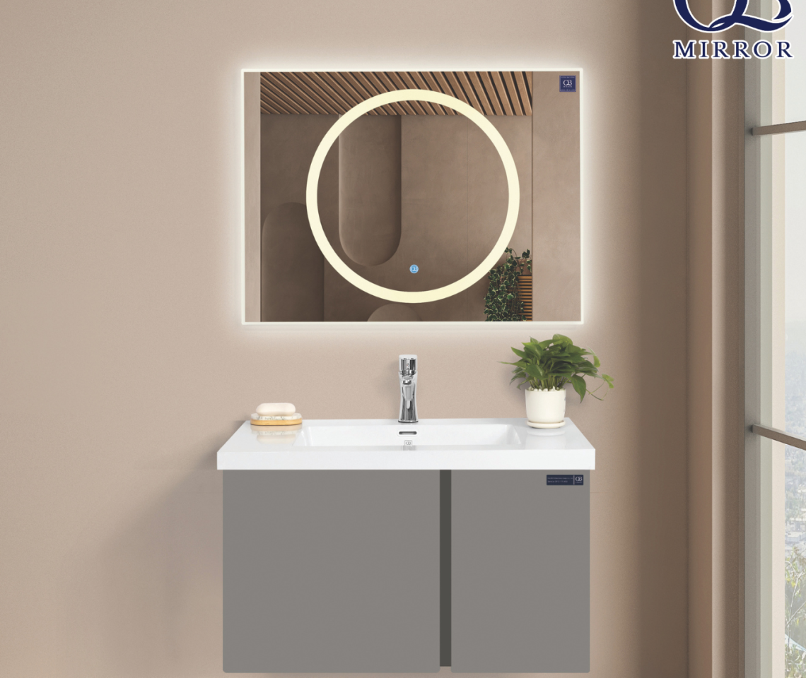 Bộ tủ gương phòng tắm cao cấp QG8016-QS280W-QL956TT