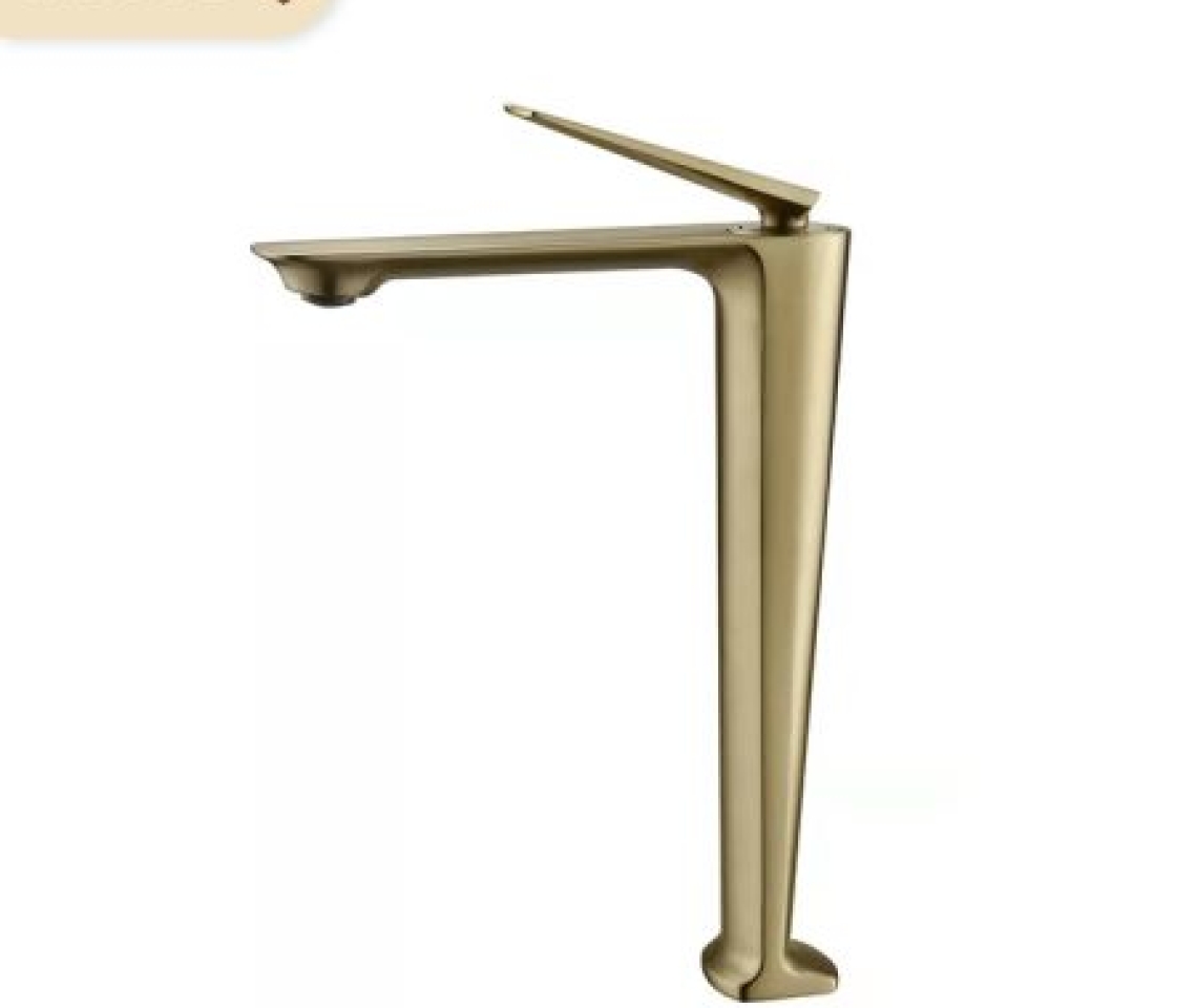 Vòi lavabo nóng lạnh Basic Cavoli-HG màu PVD Gold (Vòi cao)